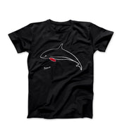 Picasso The Dolphin Line Drawing T-shirt - Greatest Artists - Harvey Ltd
