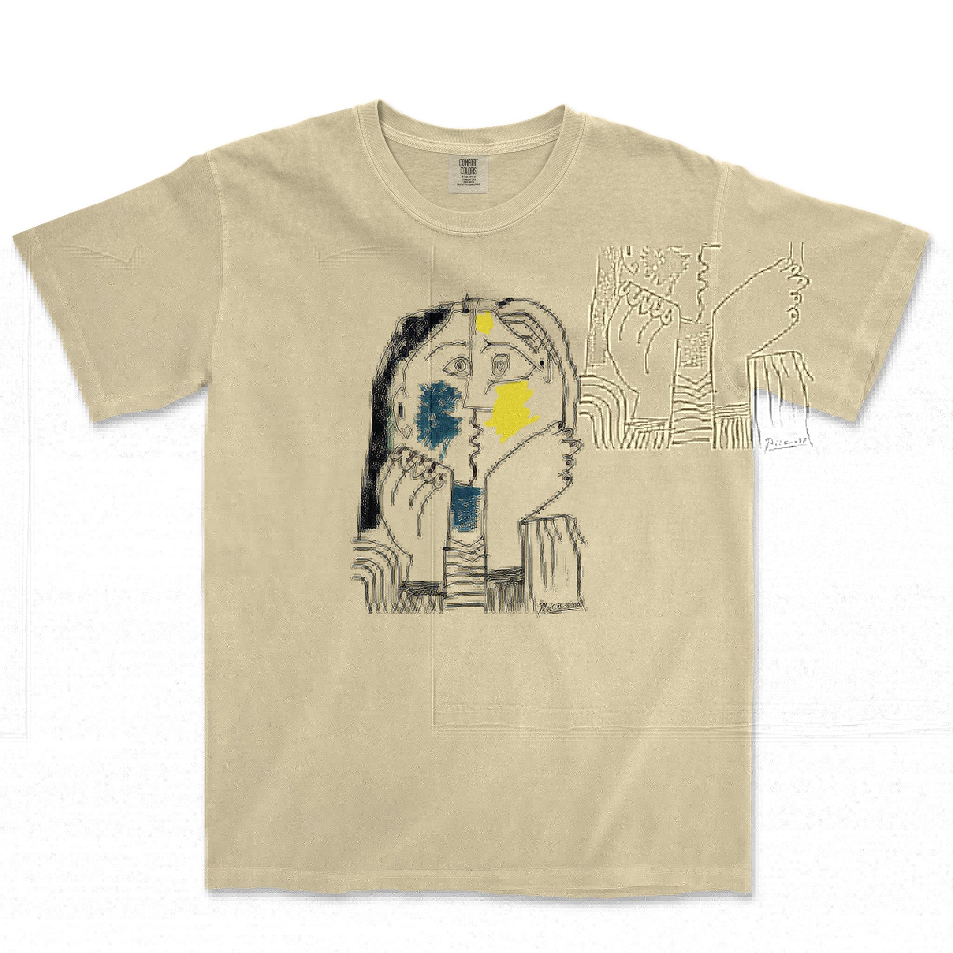 Picasso the Kiss Garment - Dyed T-Shirt - Greatest Artists - Harvey Ltd