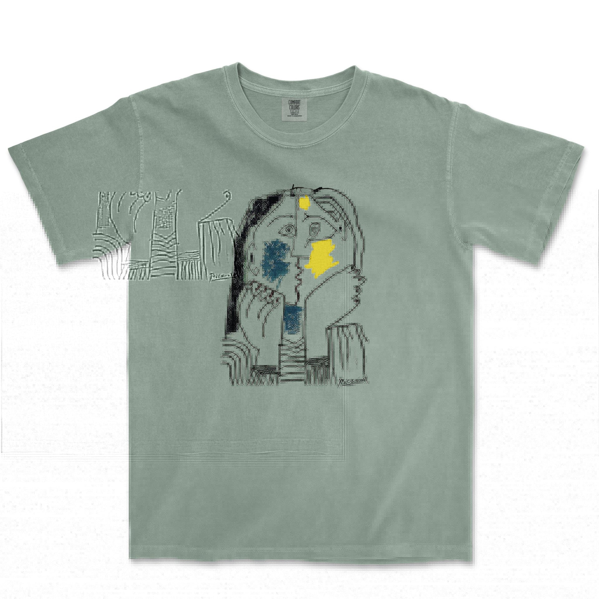Picasso the Kiss Garment - Dyed T-Shirt - Greatest Artists - Harvey Ltd