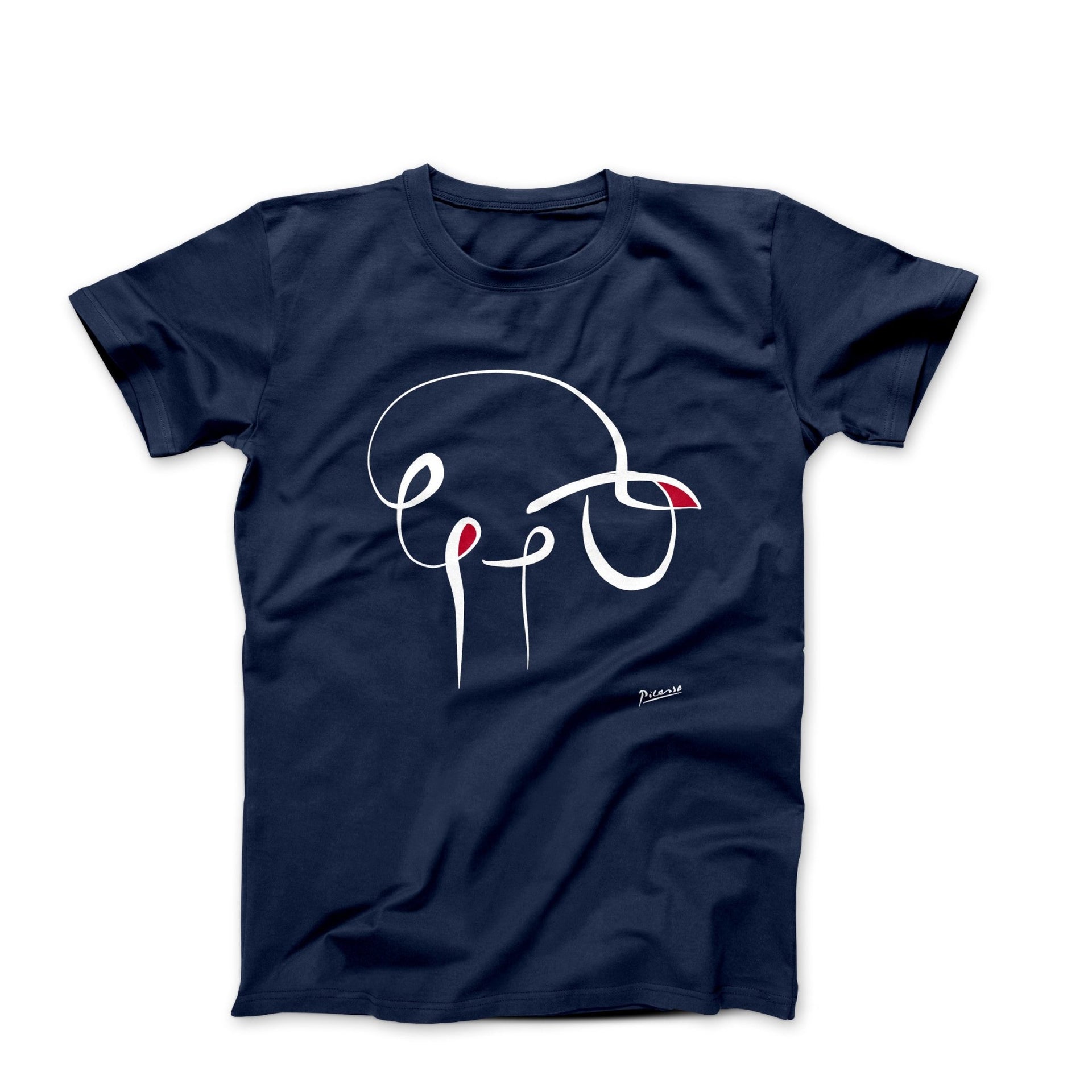 Picasso The Sheep Line Drawing T-shirt - Greatest Artists - Harvey Ltd