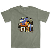 Picasso Three Musicians Garment - Dyed T-Shirt - Greatest Artists - Harvey Ltd