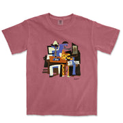Picasso Three Musicians Garment - Dyed T-Shirt - Greatest Artists - Harvey Ltd