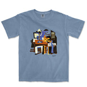 Picasso Three Musicians Garment - Dyed T-Shirt - Greatest Artists - Harvey Ltd
