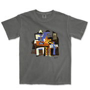 Picasso Three Musicians Garment - Dyed T-Shirt - Greatest Artists - Harvey Ltd