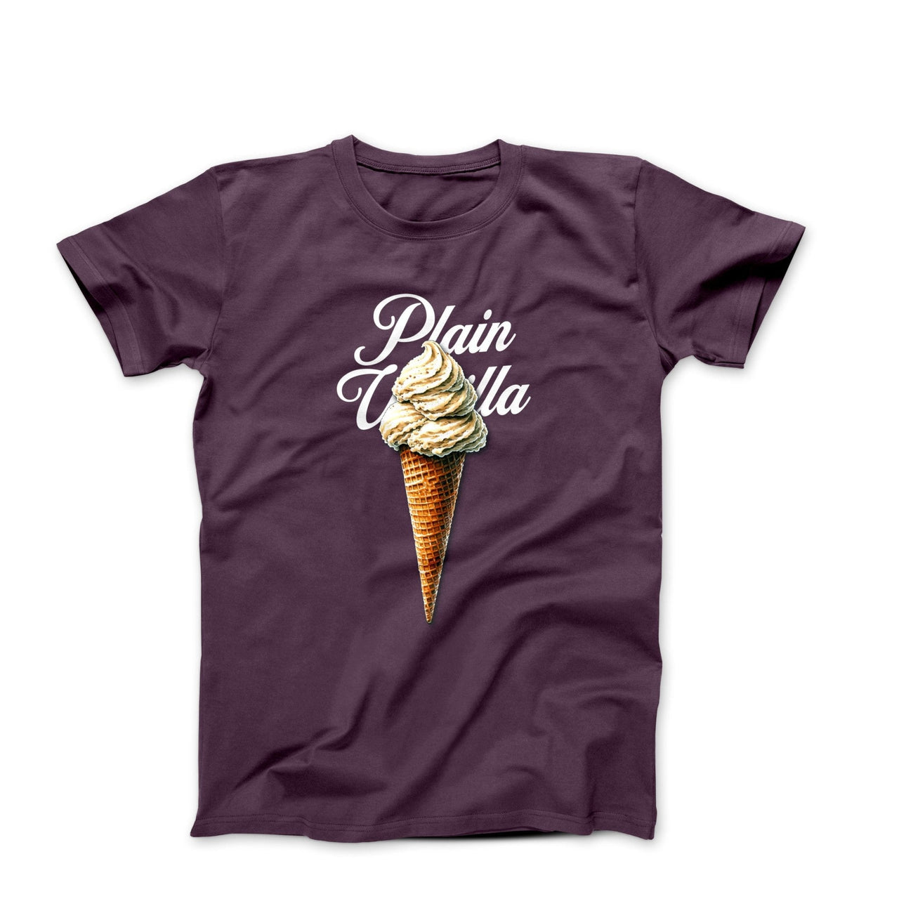 Plain Vanilla Ice Cream Cone Illustration T-shirt - Humorous, Lifestyle & Others - Harvey Ltd