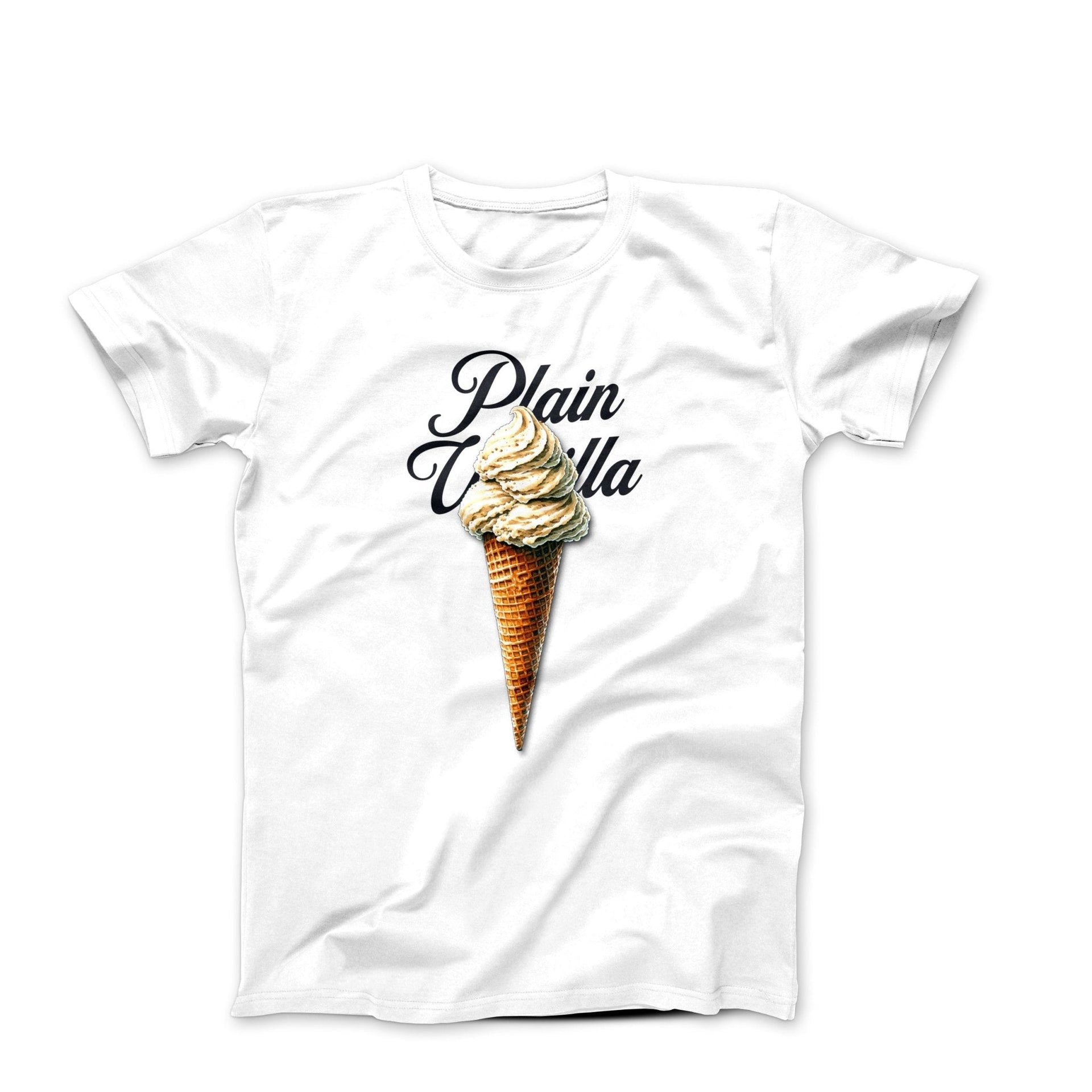 Plain Vanilla Ice Cream Cone Illustration T-shirt - Humorous, Lifestyle & Others - Harvey Ltd