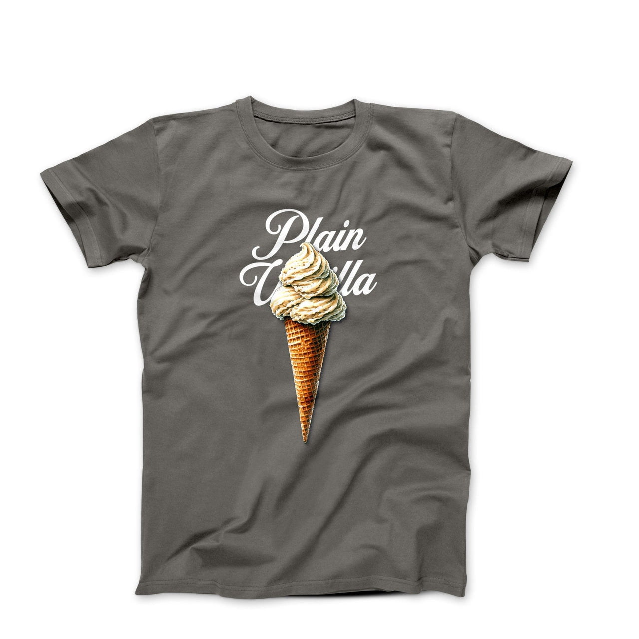 Plain Vanilla Ice Cream Cone Illustration T-shirt - Humorous, Lifestyle & Others - Harvey Ltd