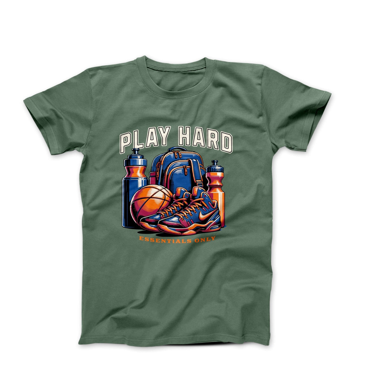 Play Hard, Essentials Only Illustration T-shirt - Relationships & Well - Being - Harvey Ltd