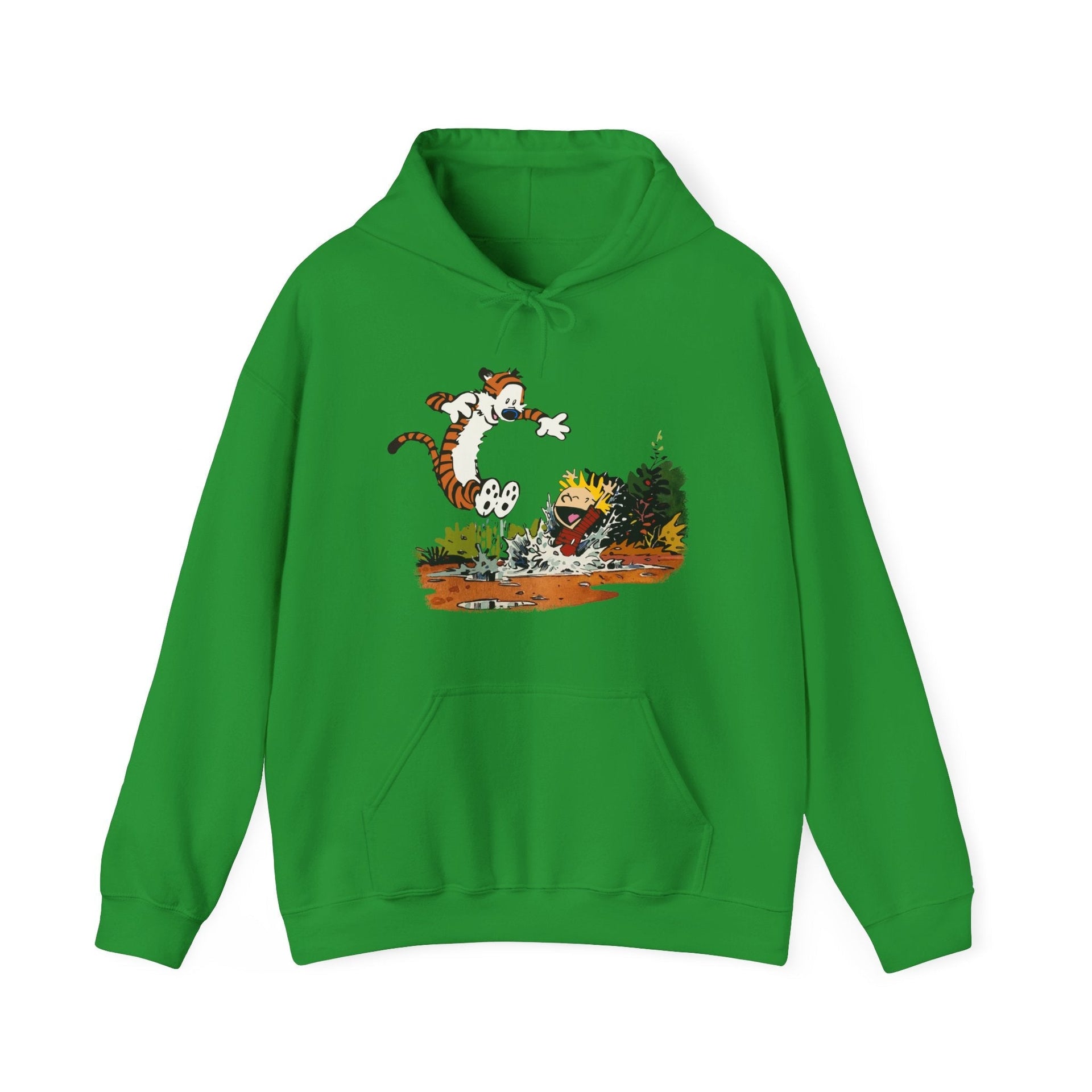 Puddle Splashing Illustration Hoodie - Comics, Movies & Music - Harvey Ltd