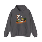 Puddle Splashing Illustration Hoodie - Comics, Movies & Music - Harvey Ltd