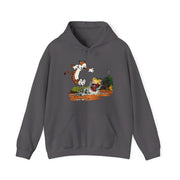 Puddle Splashing Illustration Hoodie - Comics, Movies & Music - Harvey Ltd