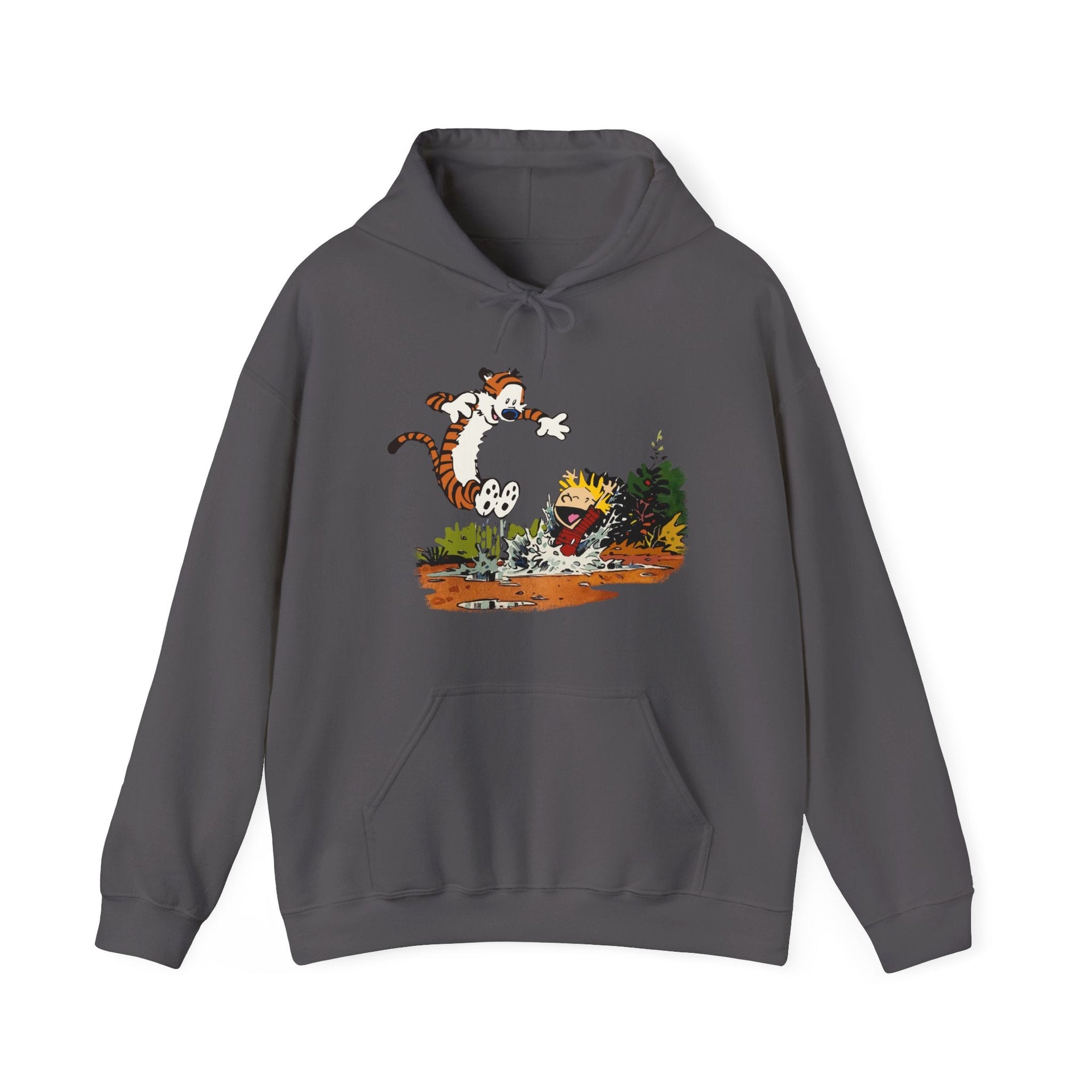 Puddle Splashing Illustration Hoodie - Comics, Movies & Music - Harvey Ltd