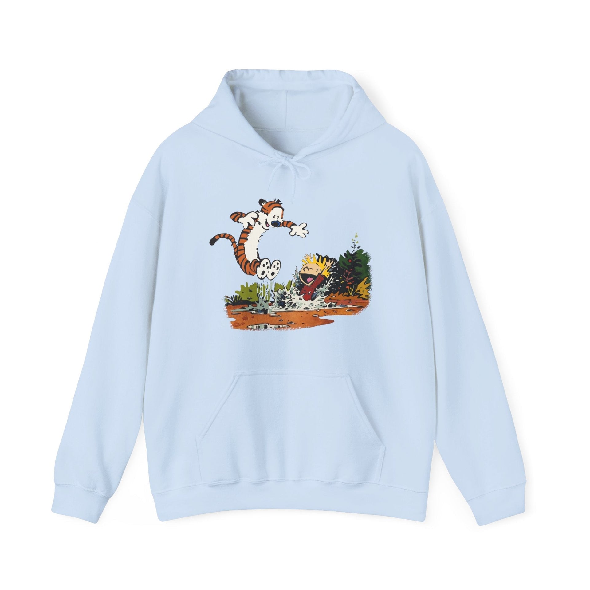 Puddle Splashing Illustration Hoodie - Comics, Movies & Music - Harvey Ltd