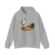 Puddle Splashing Illustration Hoodie - Comics, Movies & Music - Harvey Ltd