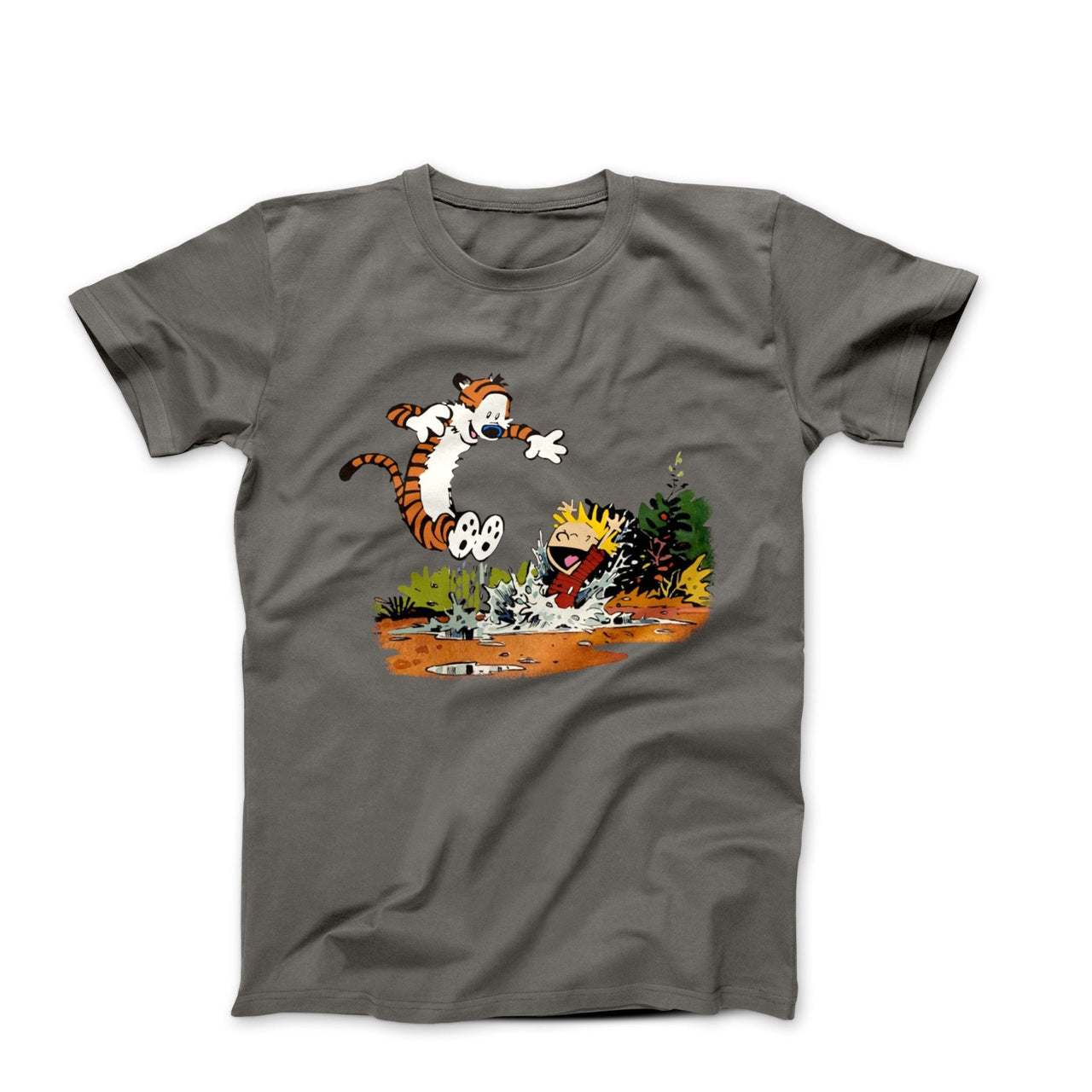Puddle Splashing Illustration T-shirt - Comics, Movies & Music - Harvey Ltd