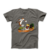 Puddle Splashing Illustration T-shirt - Comics, Movies & Music - Harvey Ltd