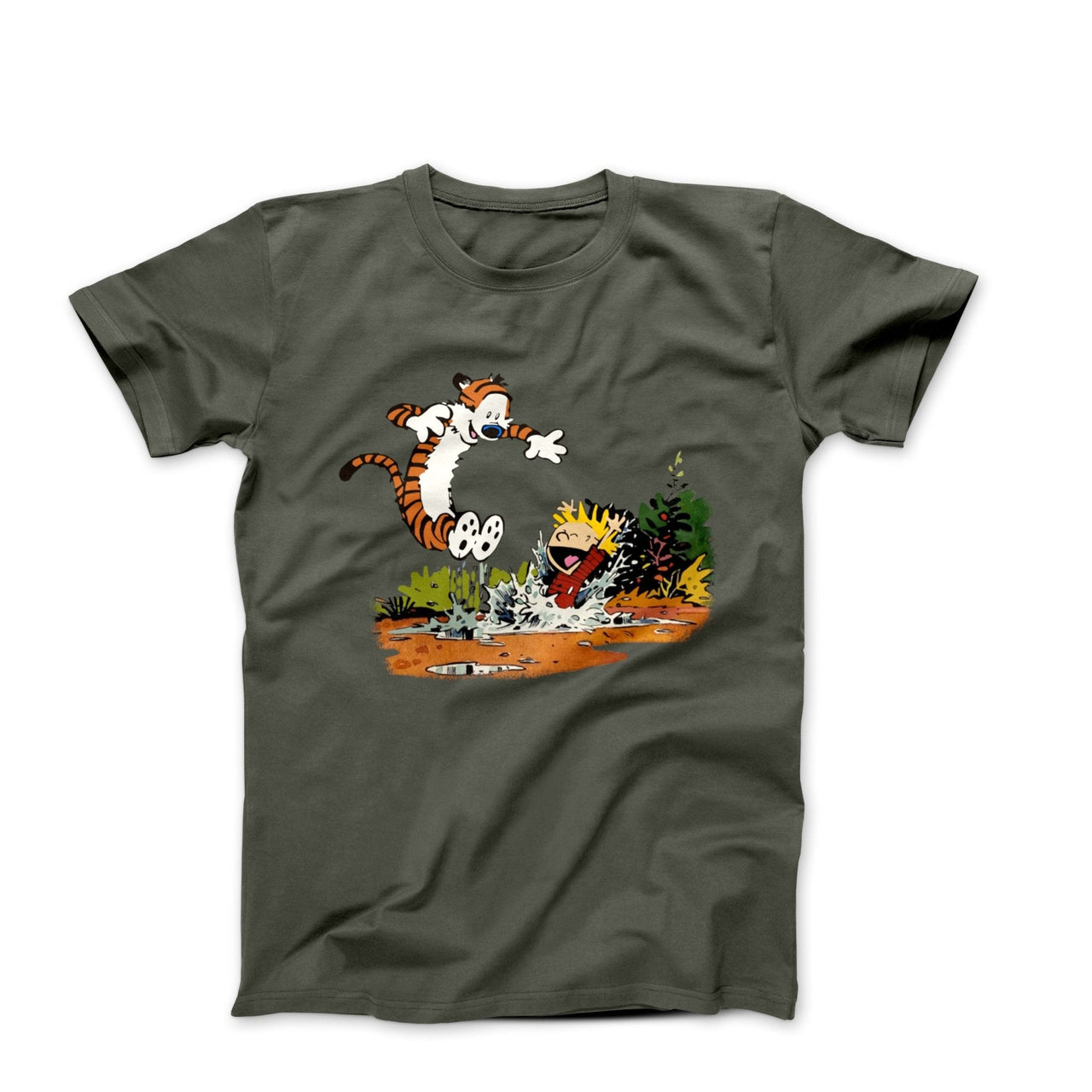 Puddle Splashing Illustration T-shirt - Comics, Movies & Music - Harvey Ltd