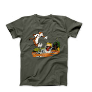 Puddle Splashing Illustration T-shirt - Comics, Movies & Music - Harvey Ltd