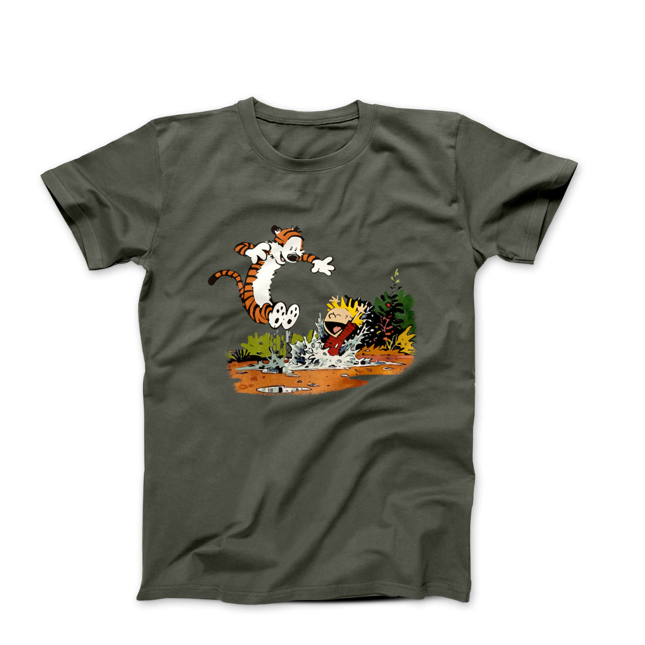 Calvin & Hobbes Puddle Splashing T-shirt