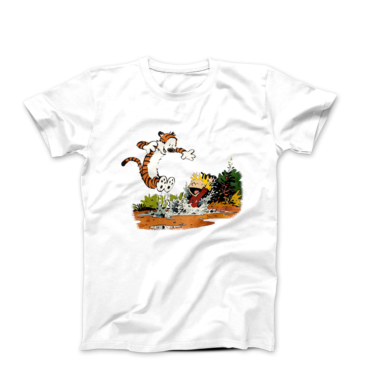 Calvin & Hobbes Puddle Splashing T-shirt