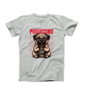 Pug Dog Cappuccino Illustration T-shirt - Pets & Animals - Harvey Ltd