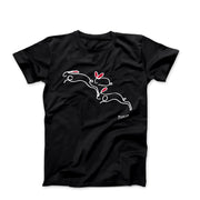 Picasso The Rabbits Line Drawing T-shirt - Greatest Artists - Harvey Ltd