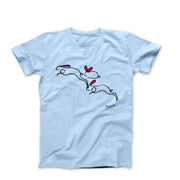 Picasso The Rabbits Line Drawing T-shirt - Greatest Artists - Harvey Ltd