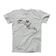 Picasso The Rabbits Line Drawing T-shirt - Greatest Artists - Harvey Ltd