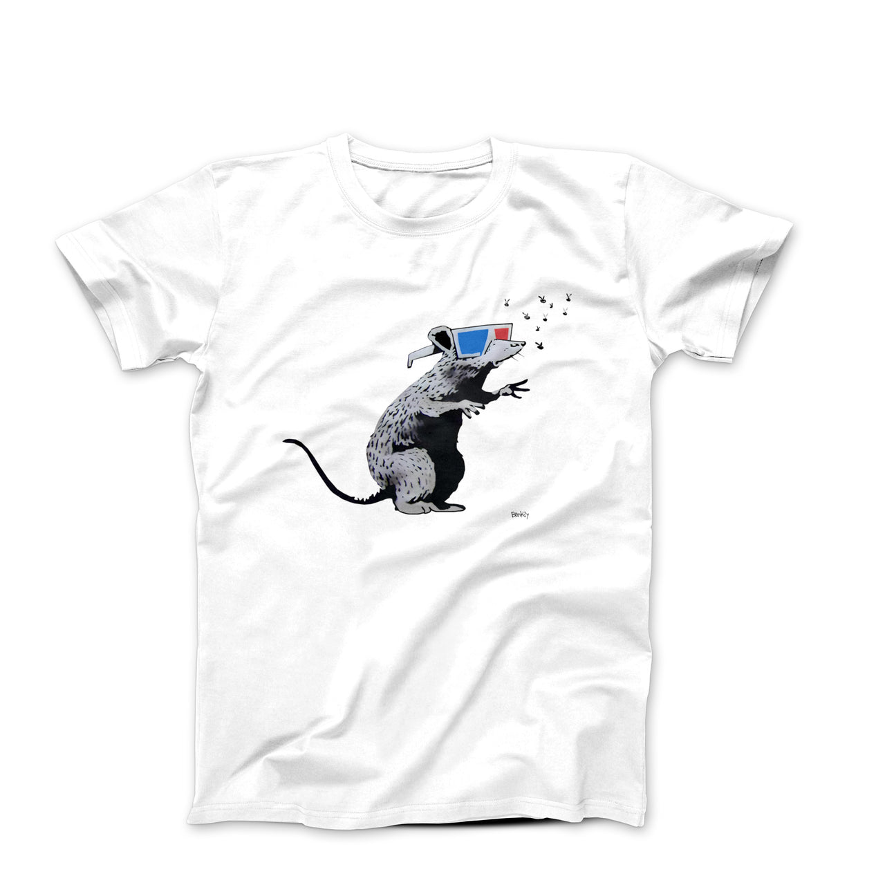 Banksy 3D Rat Street Art T-shirt