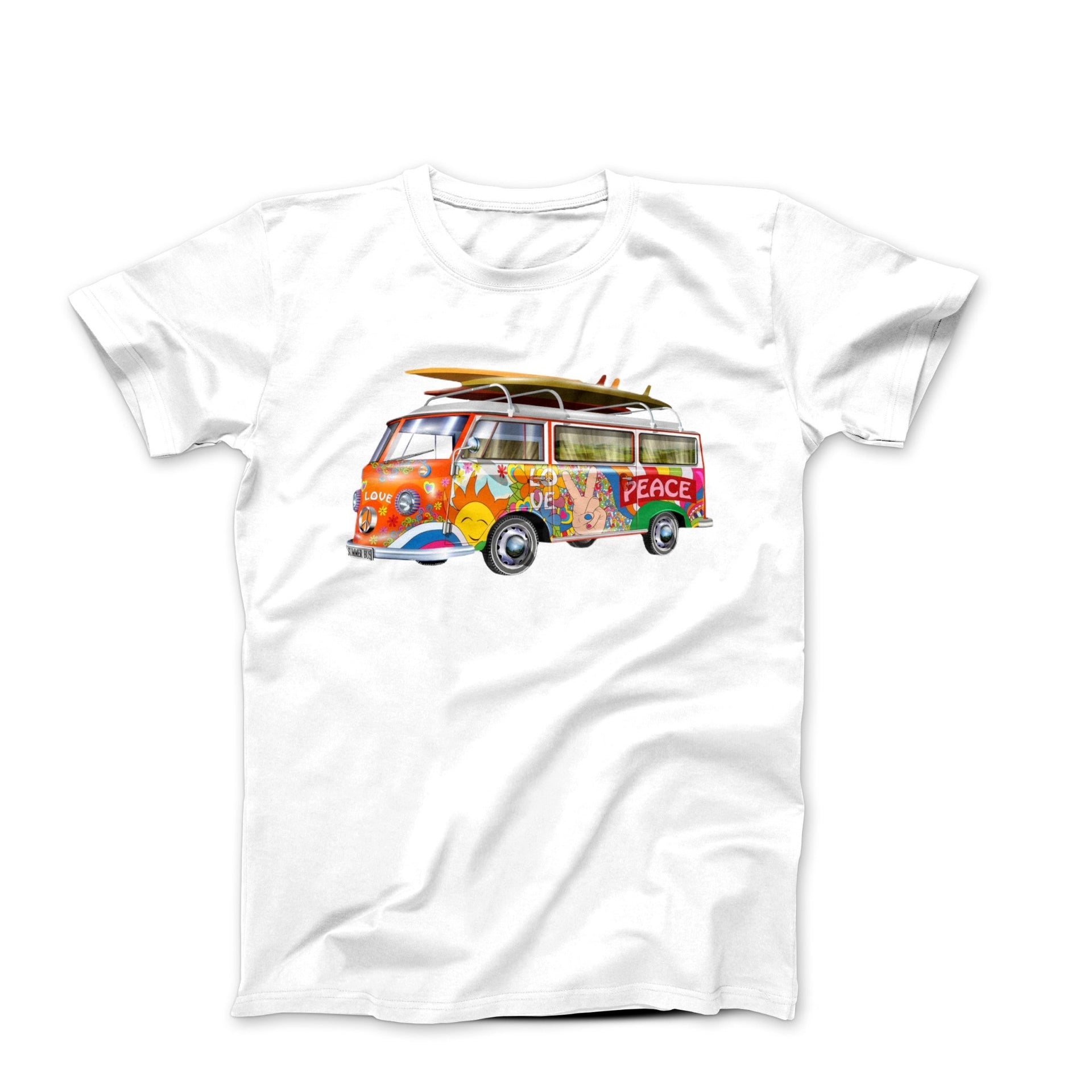 Retro Surf Bus Graphic T - shirt - Clothing - Harvey Ltd