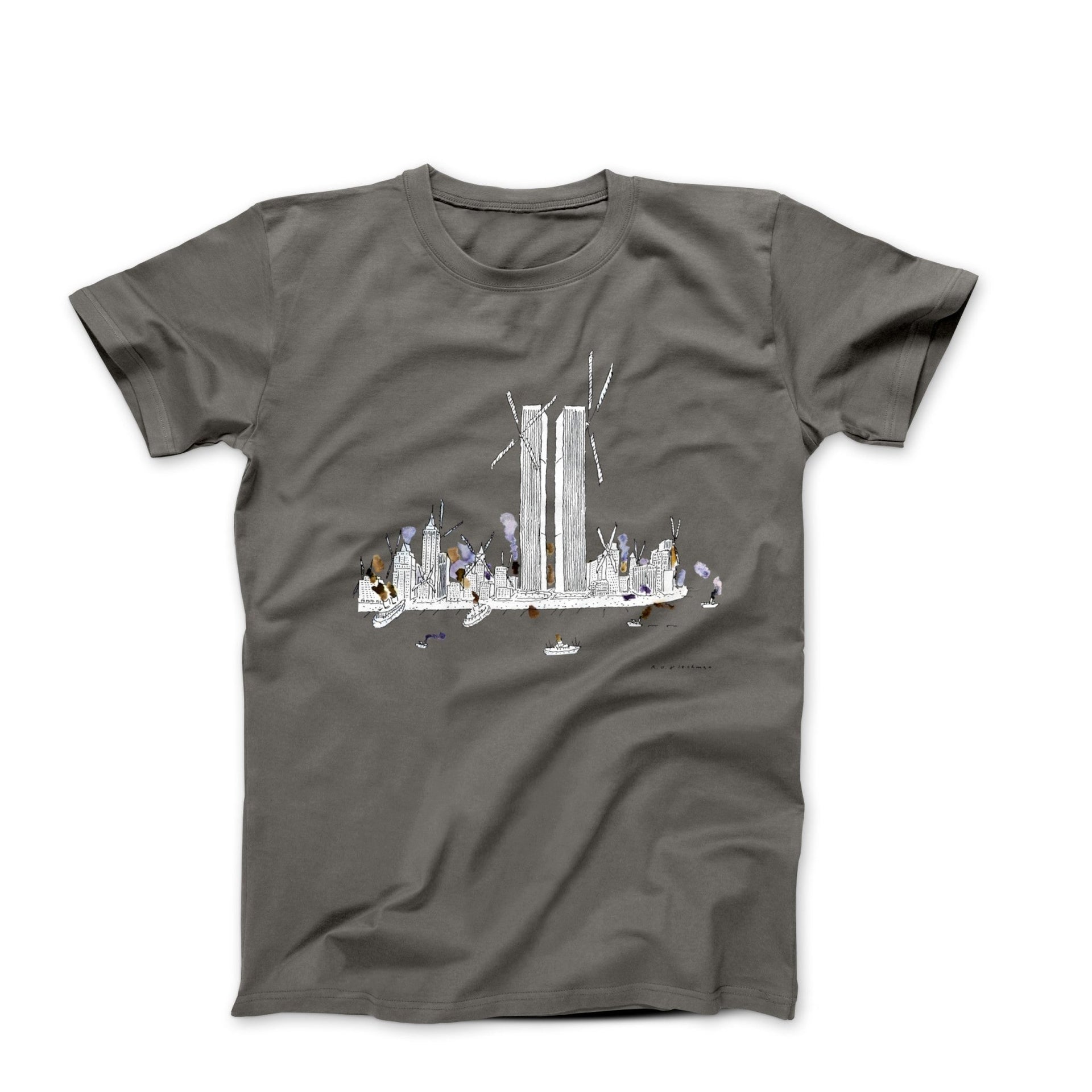 R.O. Blechman City Windmills (1974) Magazine Art T-shirt - Clothing - Harvey Ltd