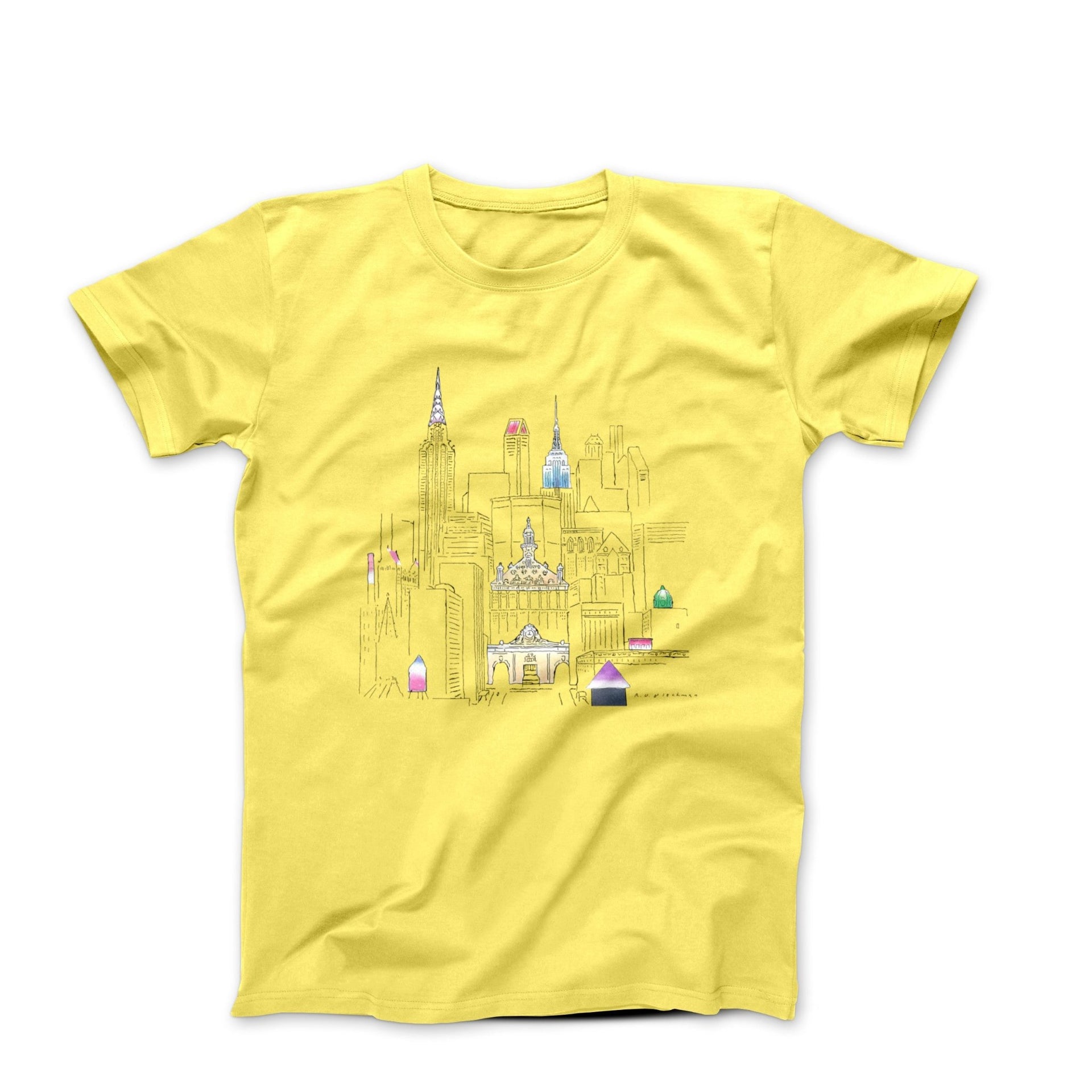 R.O. Blechman New York At Night (1979) Magazine Art T-shirt - Clothing - Harvey Ltd