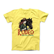 Rodeo Like A Cowgirl Illustration T-shirt - Americana & Patriotic - Harvey Ltd