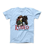 Rodeo Like A Cowgirl Illustration T-shirt - Americana & Patriotic - Harvey Ltd