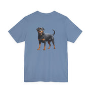 Rottweiler Illustration Front & Back Printed T-shirt - Pets & Animals - Harvey Ltd