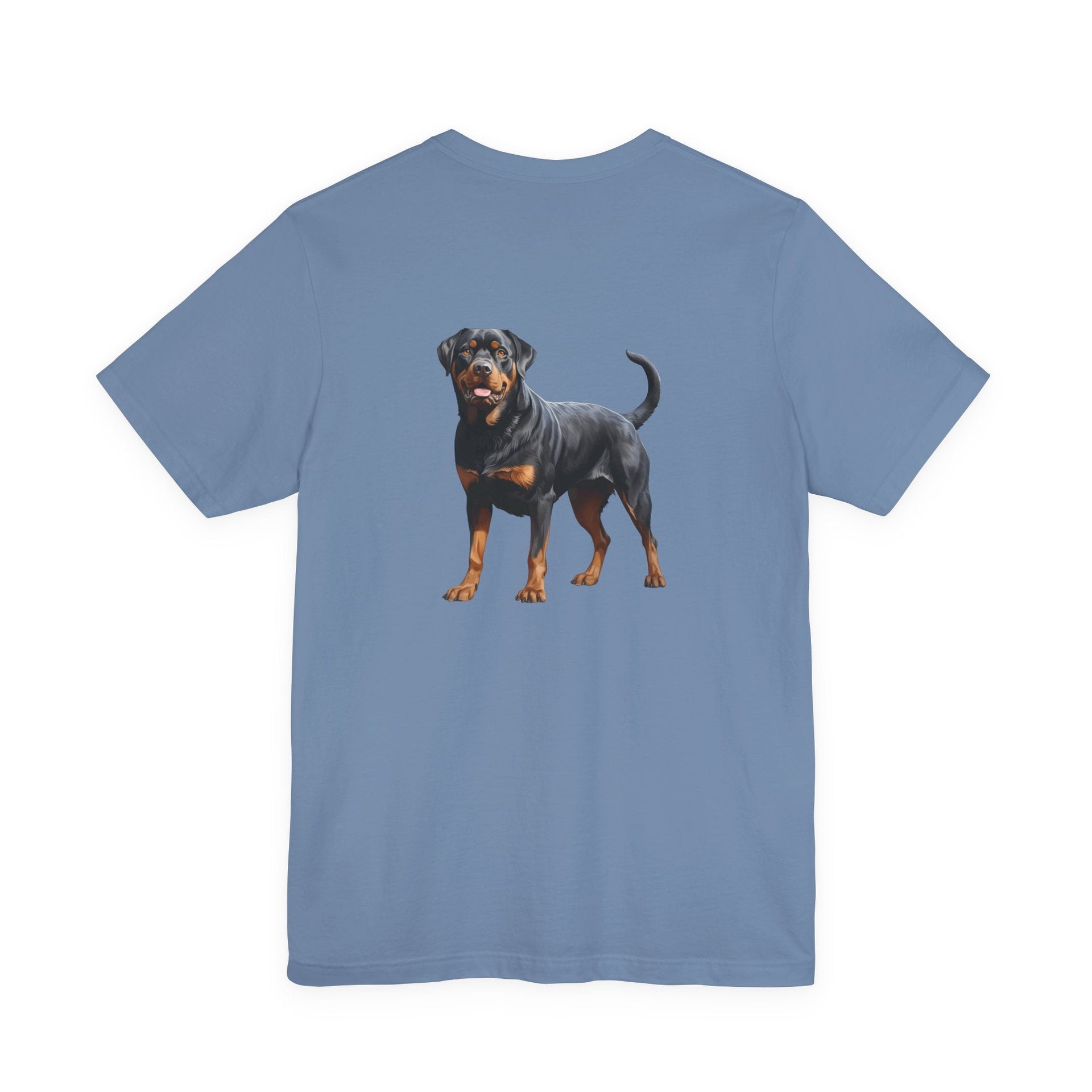 Rottweiler Illustration Front & Back Printed T-shirt - Pets & Animals - Harvey Ltd