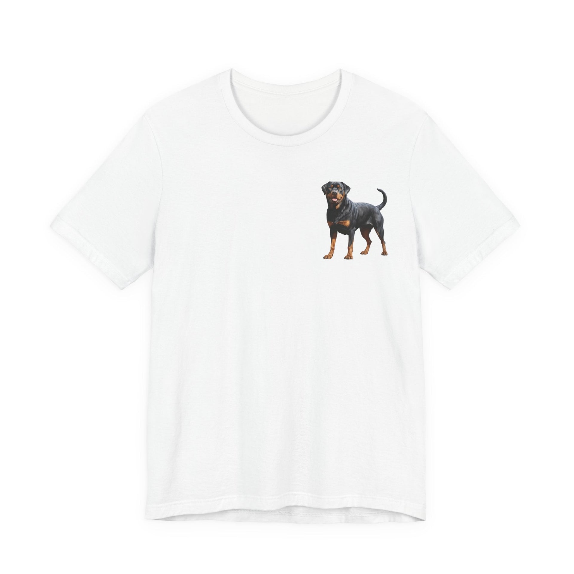 Rottweiler Illustration Front & Back Printed T-shirt - Pets & Animals - Harvey Ltd
