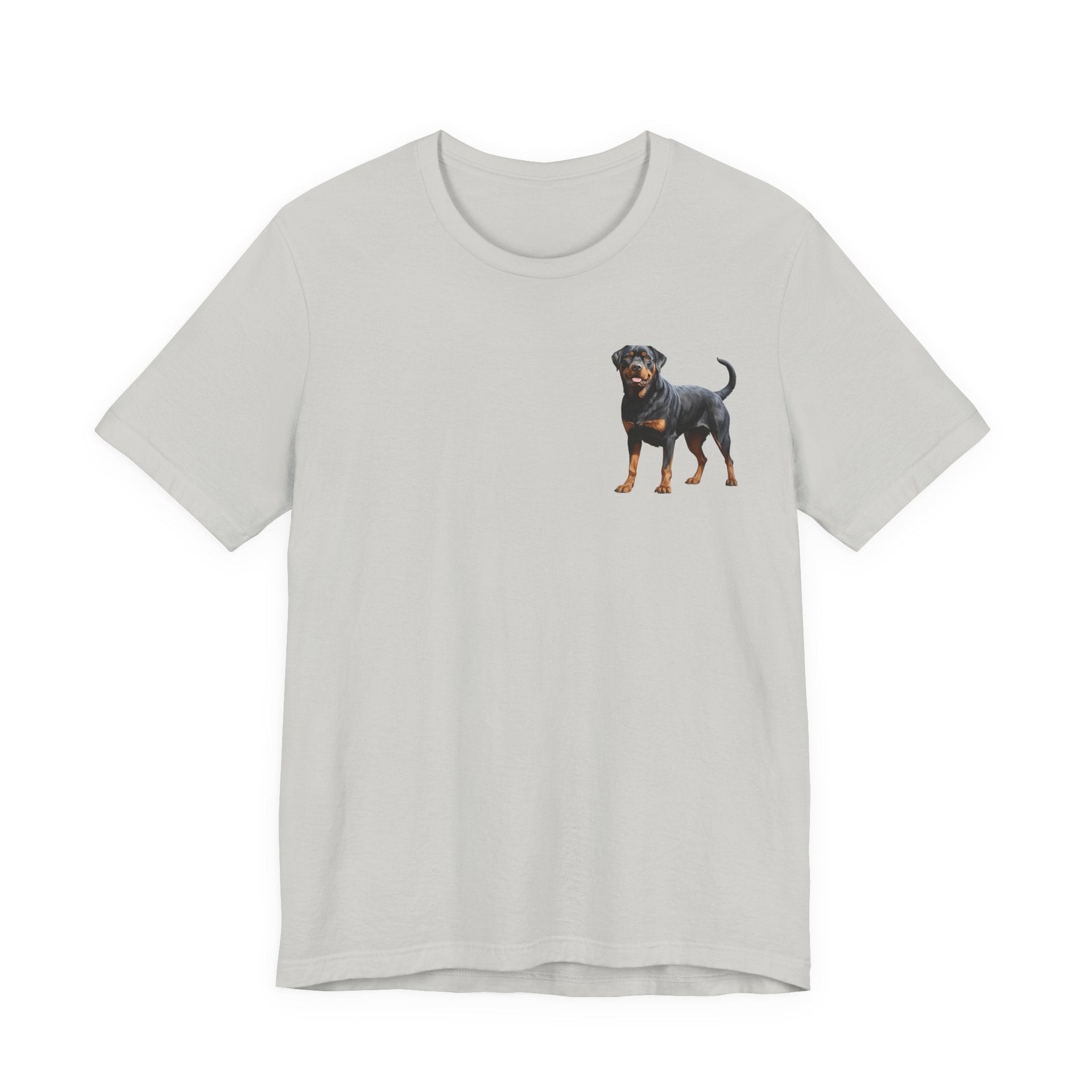 Rottweiler Illustration Front & Back Printed T-shirt - Pets & Animals - Harvey Ltd