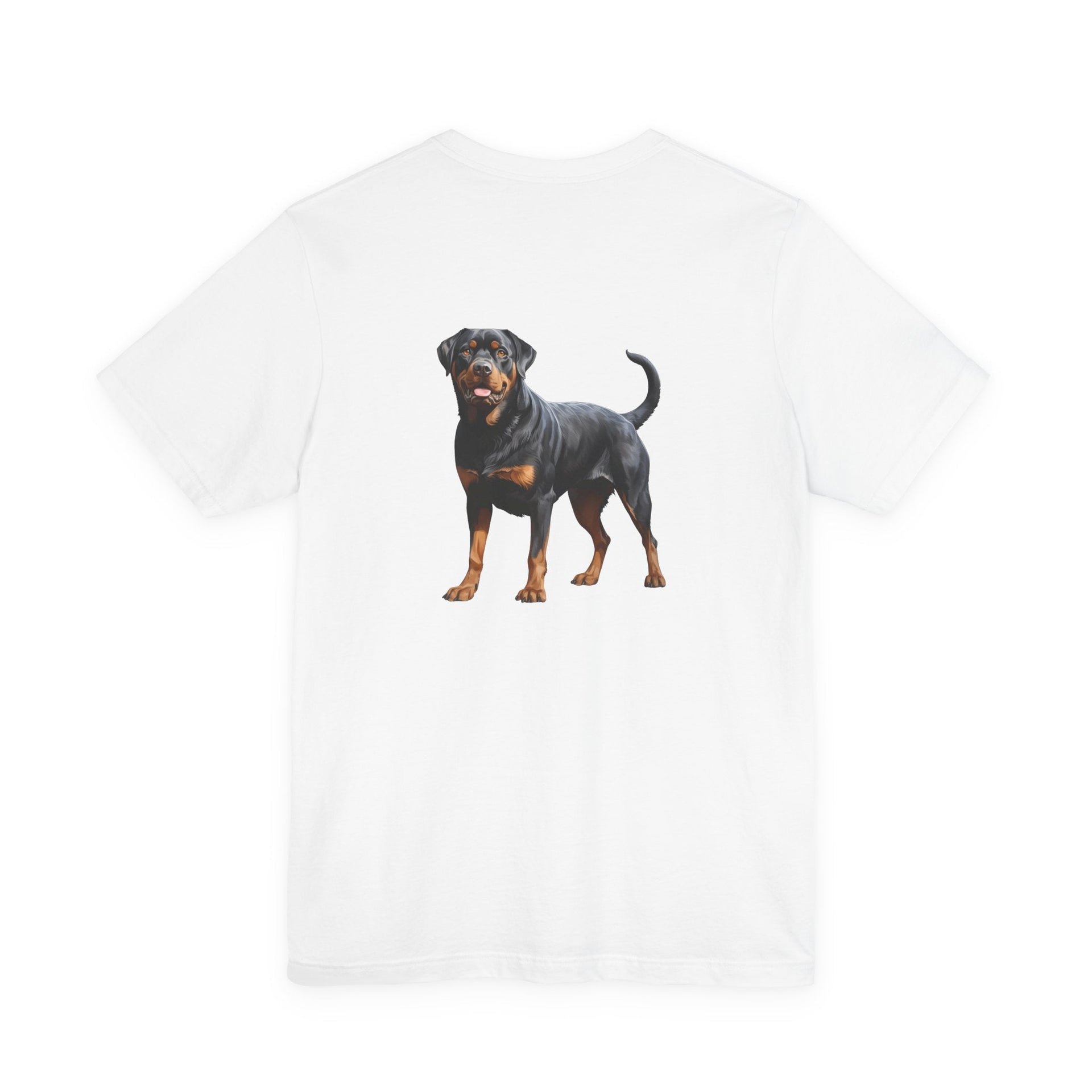 Rottweiler Illustration Front & Back Printed T-shirt - Pets & Animals - Harvey Ltd