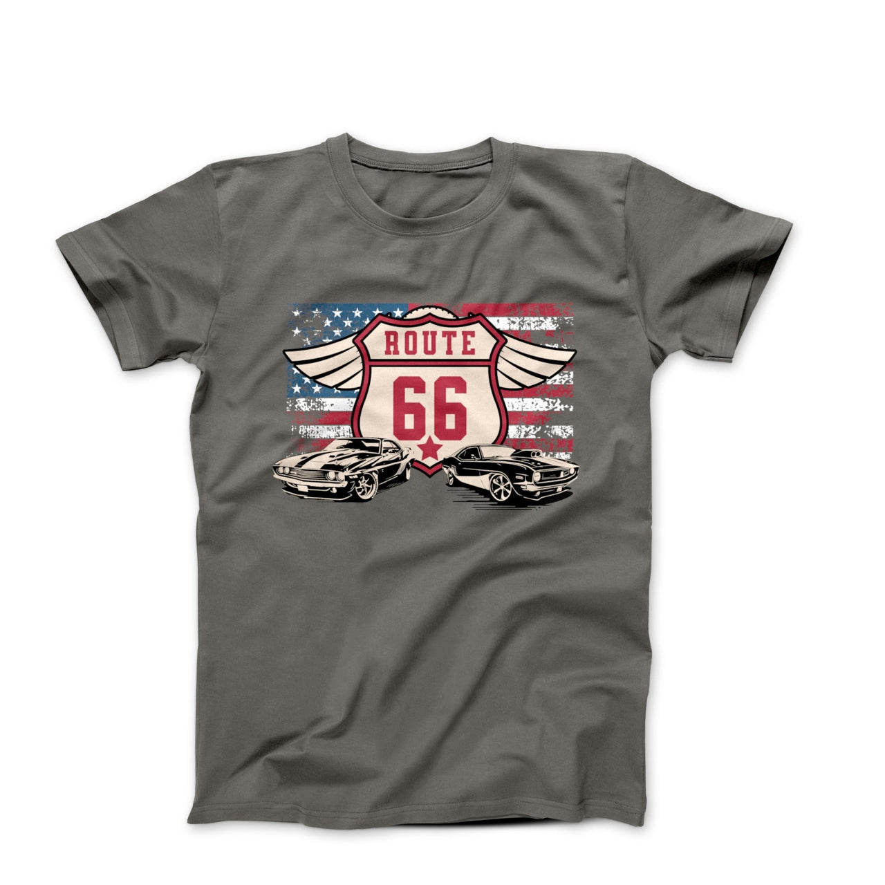 Route 66 Vintage Illustration T-shirt - Movies, TV & Others - Harvey Ltd