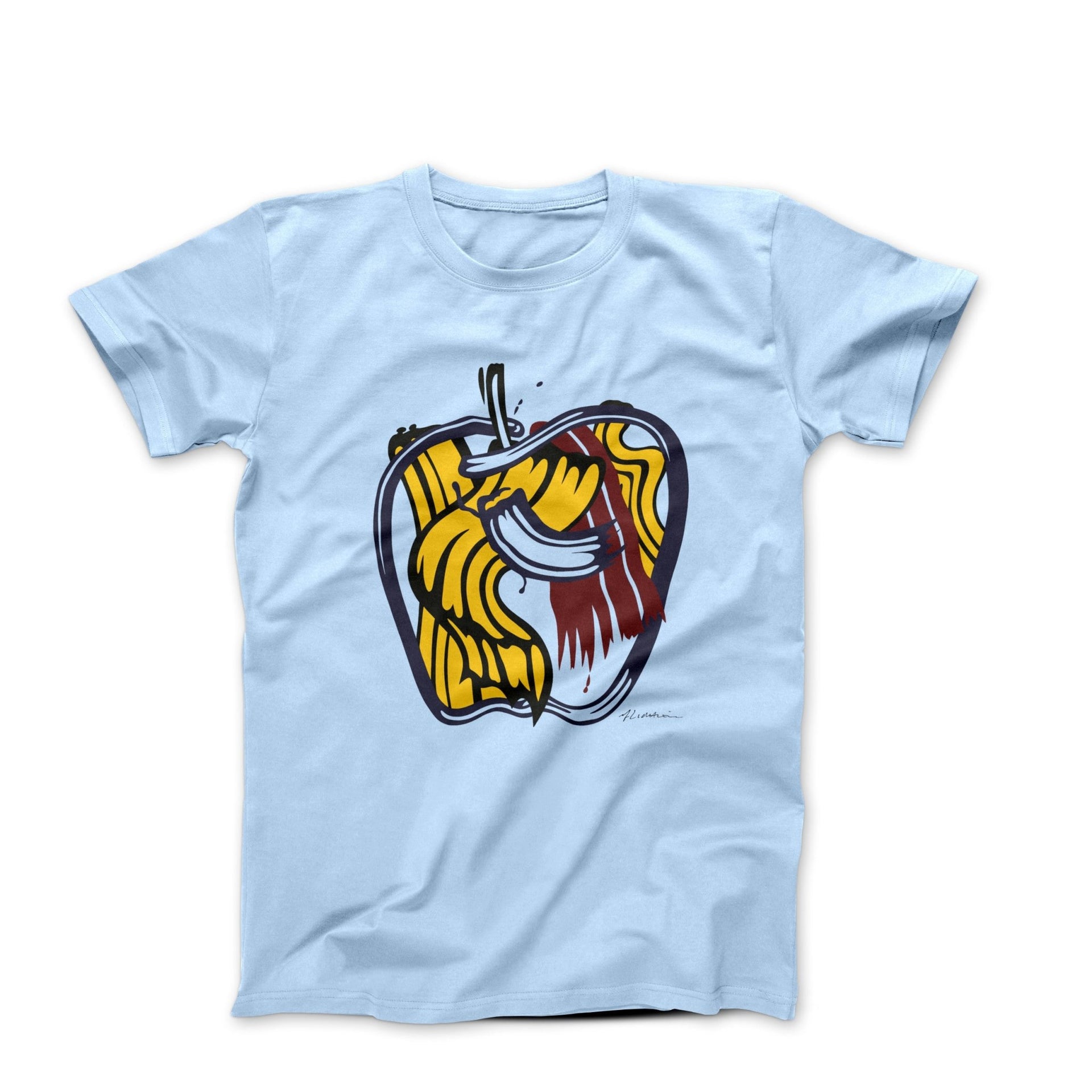 Roy Lichtenstein Apple (1975) Artwork T-shirt - Street, Pop & Media Art - Harvey Ltd