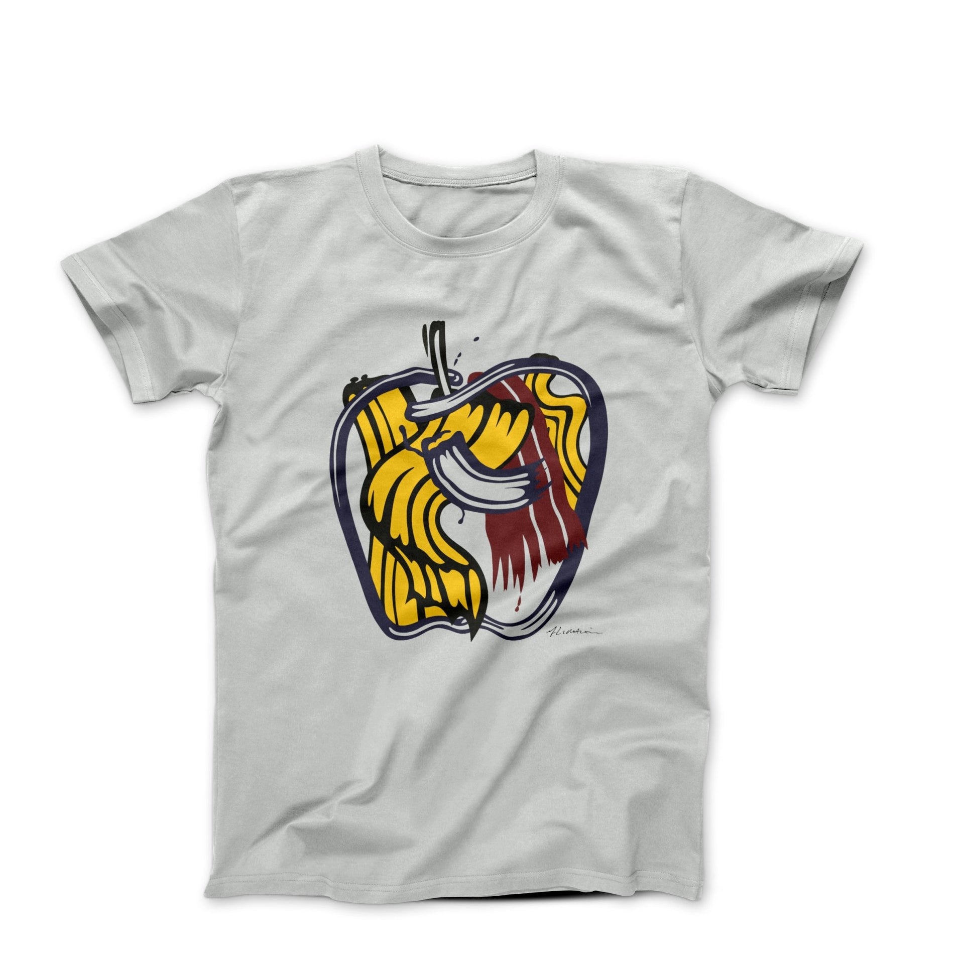 Roy Lichtenstein Apple (1975) Artwork T-shirt - Street, Pop & Media Art - Harvey Ltd