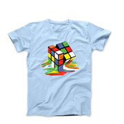Rubick's Cube Melting Illustration T-Shirt - Comics, Movies & Music - Harvey Ltd