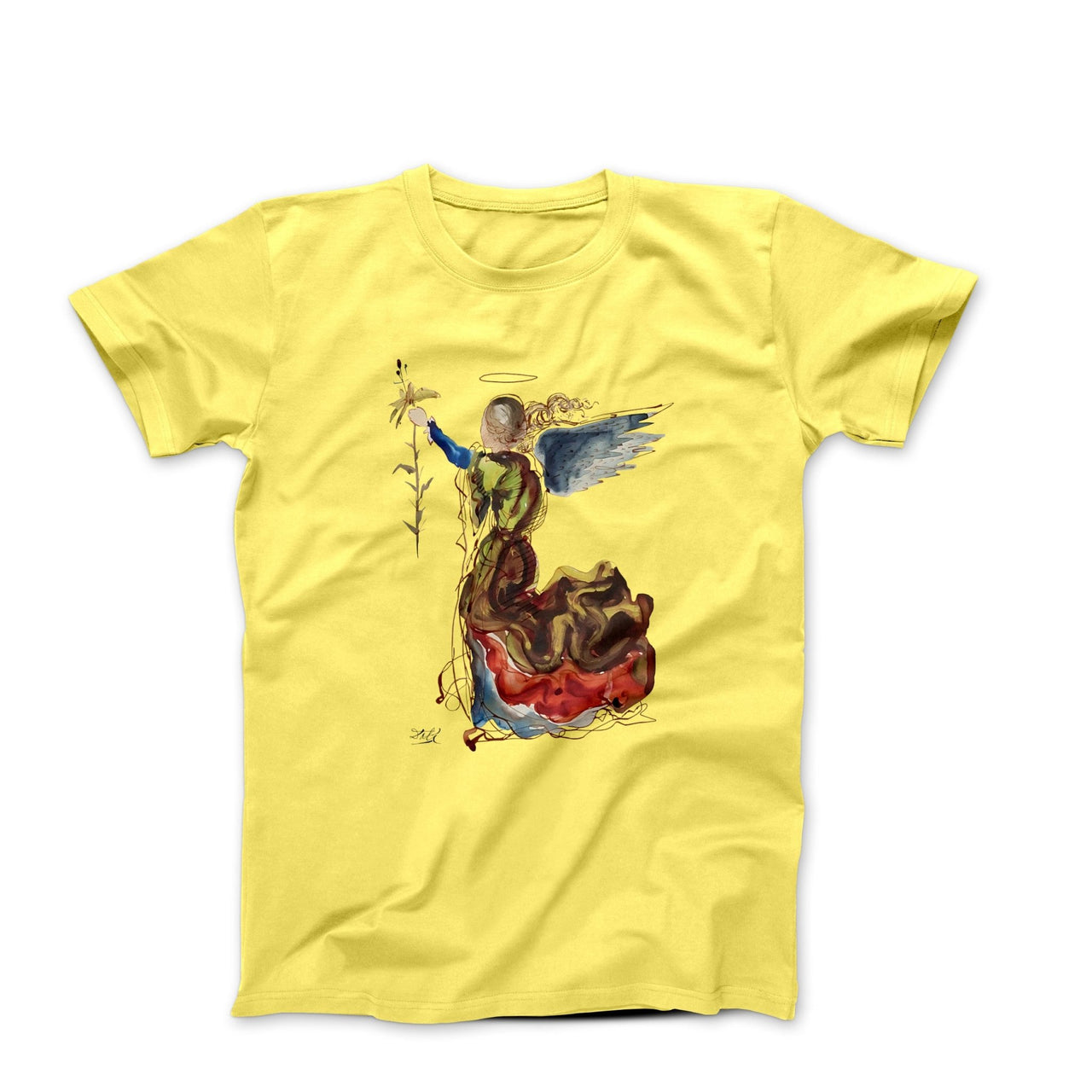 Salvador Dali Angel of the Annunciation (1948) Artwork T-shirt - Greatest Artists - Harvey Ltd