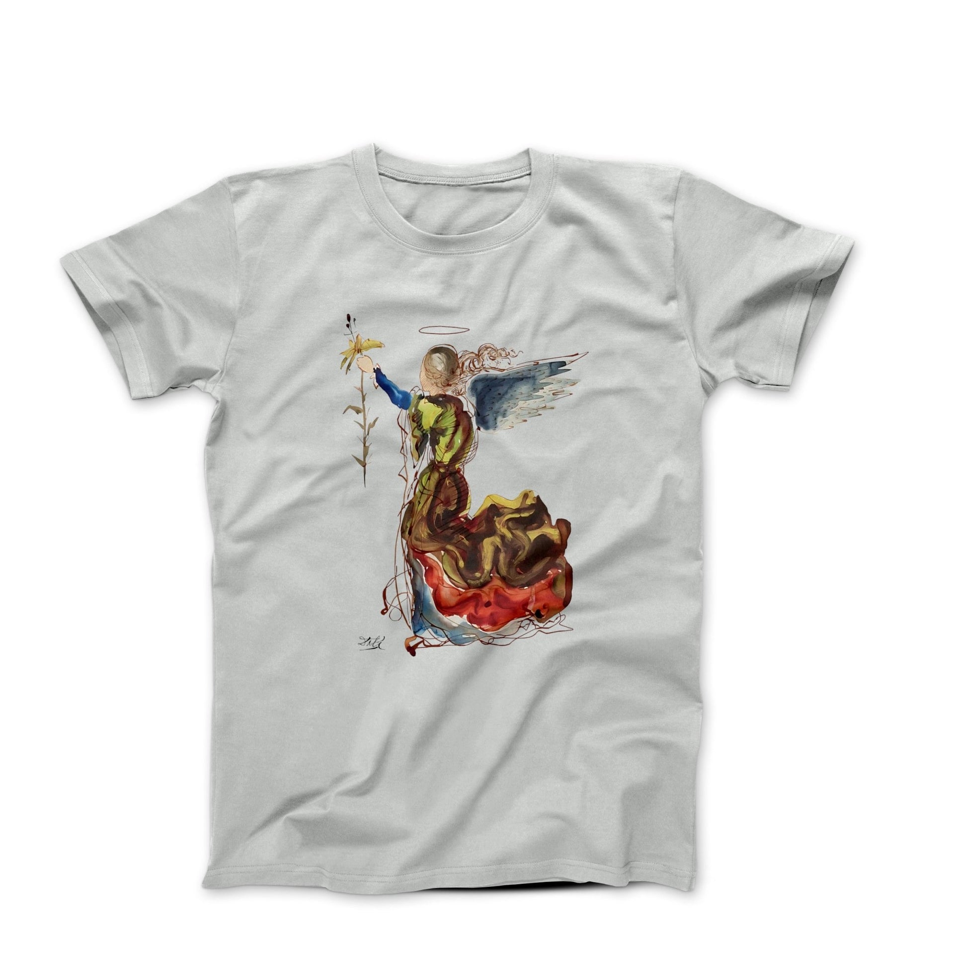 Salvador Dali Angel of the Annunciation (1948) Artwork T-shirt - Greatest Artists - Harvey Ltd