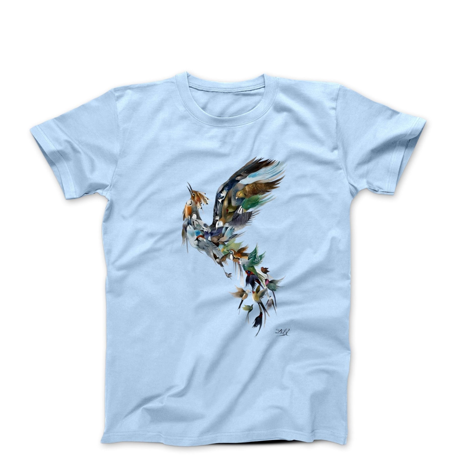 Salvador Dali Book To Birds (1941) Artwork T-shirt - Clothing - Harvey Ltd