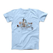 Salvador Dali New York City Plaza (1964) Artwork T-shirt - Clothing - Harvey Ltd