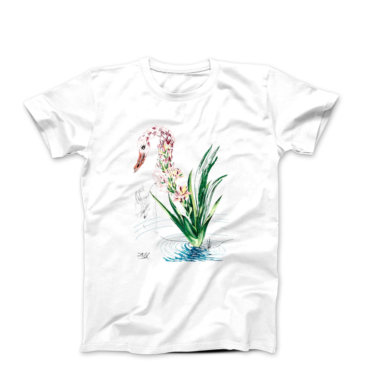 Salvador Dali Polyanthes Tuberosa (1972) Artwork T-shirt - Clothing - Harvey Ltd