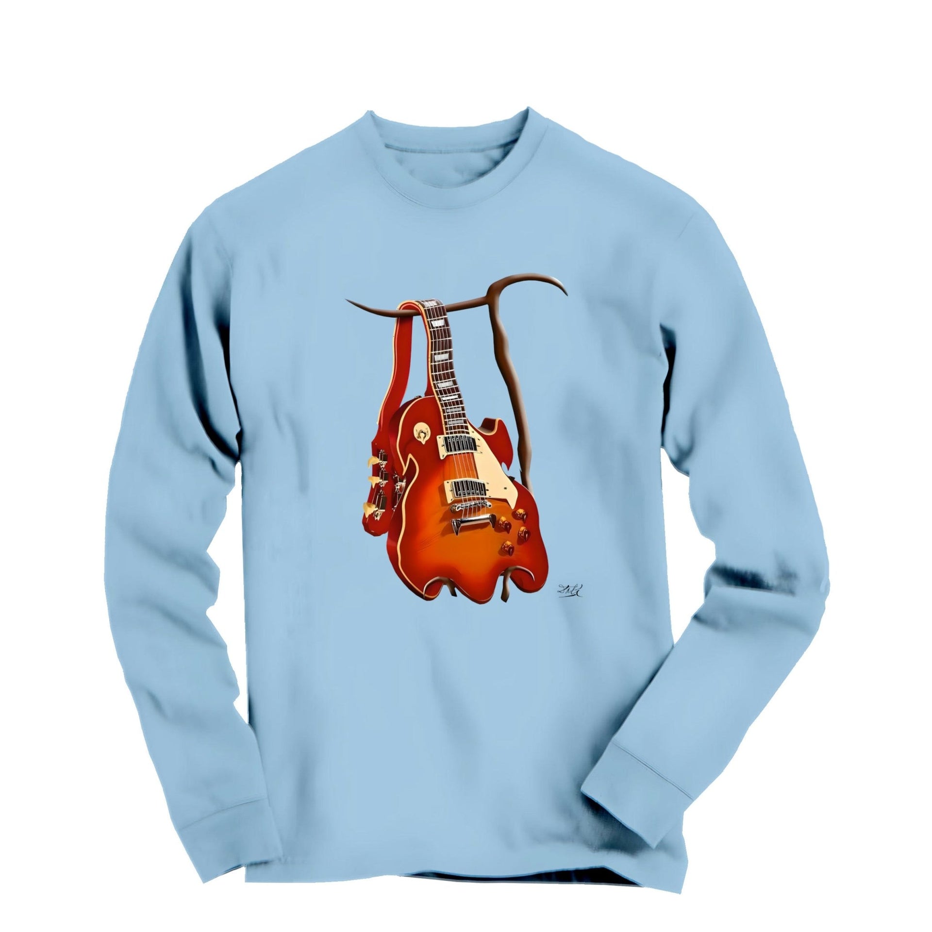 Salvador Dali Soft Guitar Artwork Long Sleeve Tee - Long - sleeve - Harvey Ltd