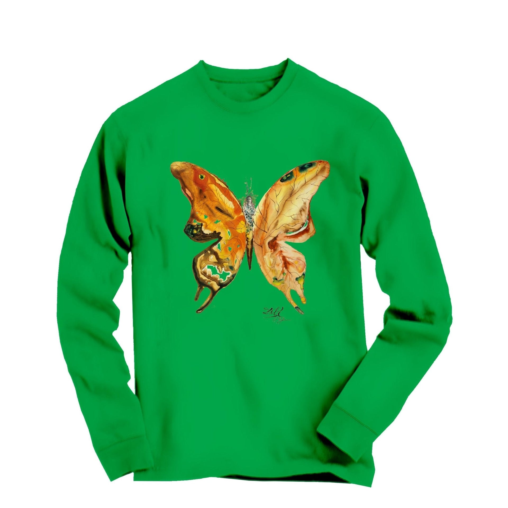 Salvador Dali Venus Butterfly (1947) Artwork Long Sleeve Tee - Greatest Artists - Harvey Ltd